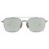 Thom Browne - Black Iron and White Gold Aviator Sunglasses - Thom Browne Eyewear