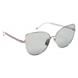 Thom Browne - Silver Cat Eye Sunglasses - Thom Browne Eyewear