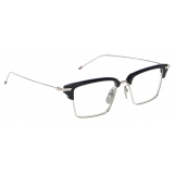 Thom Browne - Navy and Silver Wayfarer Eyeglasses - Thom Browne Eyewear