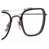 Thom Browne - Occhiali da Vista Aviatore Rettangolare Nero - Thom Browne Eyewear