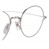 Thom Browne - Silver Round Eye Glasses - Thom Browne Eyewear