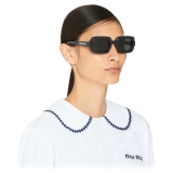 Miu Miu - Miu Miu Eyewear Collection Sunglasses - Rectangular - Onyx - Sunglasses - Miu Miu Eyewear