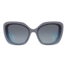 Miu Miu - Occhiali Miu Miu Logo - Rettangolari - Cielo - Occhiali da Sole - Miu Miu Eyewear