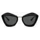 Miu Miu - Occhiali Miu Miu Charms - Geometrici - Nero Diamante - Occhiali da Sole - Miu Miu Eyewear