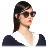 Miu Miu - Miu Miu Charms Sunglasses - Geometric - Anthracite Crystal Diamond - Sunglasses - Miu Miu Eyewear