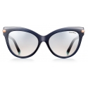 Tiffany & Co. - Cat Eye Sunglasses - Blue Gray Rose Gold - Atlas Collection - Tiffany & Co. Eyewear