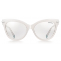 Tiffany & Co. - Occhiale da Sole Cat Eye - Grigio Chiaro Argento - Collezione Atlas - Tiffany & Co. Eyewear