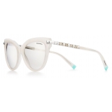 Tiffany & Co. - Cat Eye Sunglasses - Light Gray Silver - Atlas Collection - Tiffany & Co. Eyewear