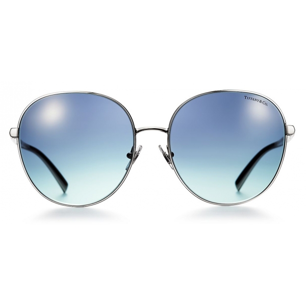 Tiffany & Co. - Round Sunglasses - Silver - Atlas Collection - Tiffany & Co. Eyewear
