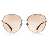 Tiffany & Co. - Round Sunglasses - Pale Gold - Atlas Collection - Tiffany & Co. Eyewear