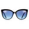 Tiffany & Co. - Occhiale da Sole Cat Eye - Nero Tiffany Blu Oro Rosa - Collezione Tiffany T - Tiffany & Co. Eyewear