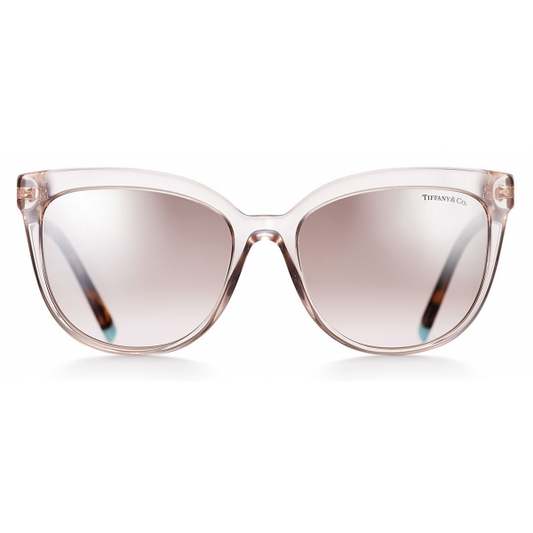 Tiffany & Co. - Occhiale da Sole Cat Eye - Beige Rosa - Collezione Tiffany T - Tiffany & Co. Eyewear