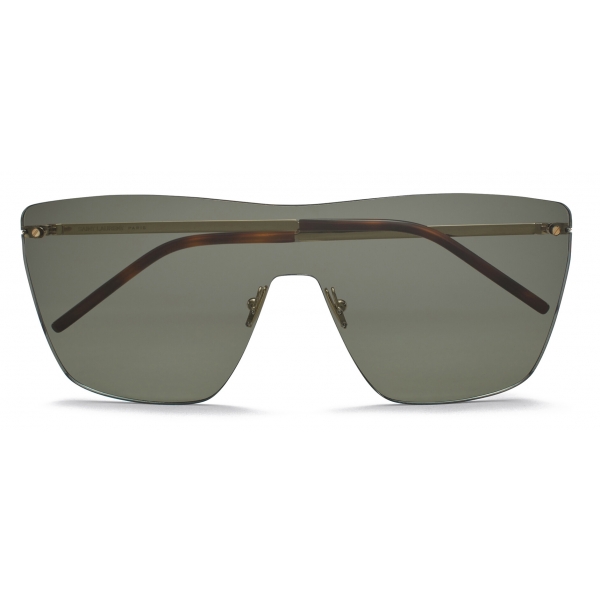 Yves Saint Laurent - SL 463 Shield Sunglasses - Light Gold Grey - Sunglasses - Saint Laurent Eyewear