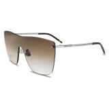 Yves Saint Laurent - SL 463 Shield Sunglasses - Light Gold Brown - Sunglasses - Saint Laurent Eyewear