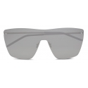 Yves Saint Laurent - SL 463 Shield Sunglasses - Silver - Sunglasses - Saint Laurent Eyewear