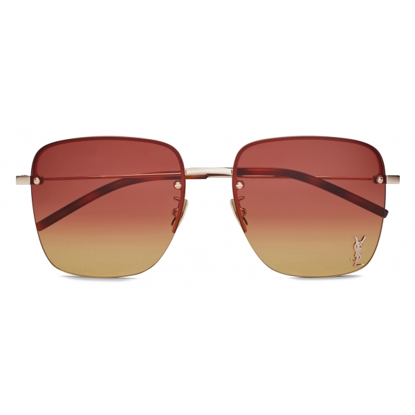 Yves Saint Laurent - Monogram SL 312 M Sunglasses - Gold Havana - Sunglasses - Saint Laurent Eyewear