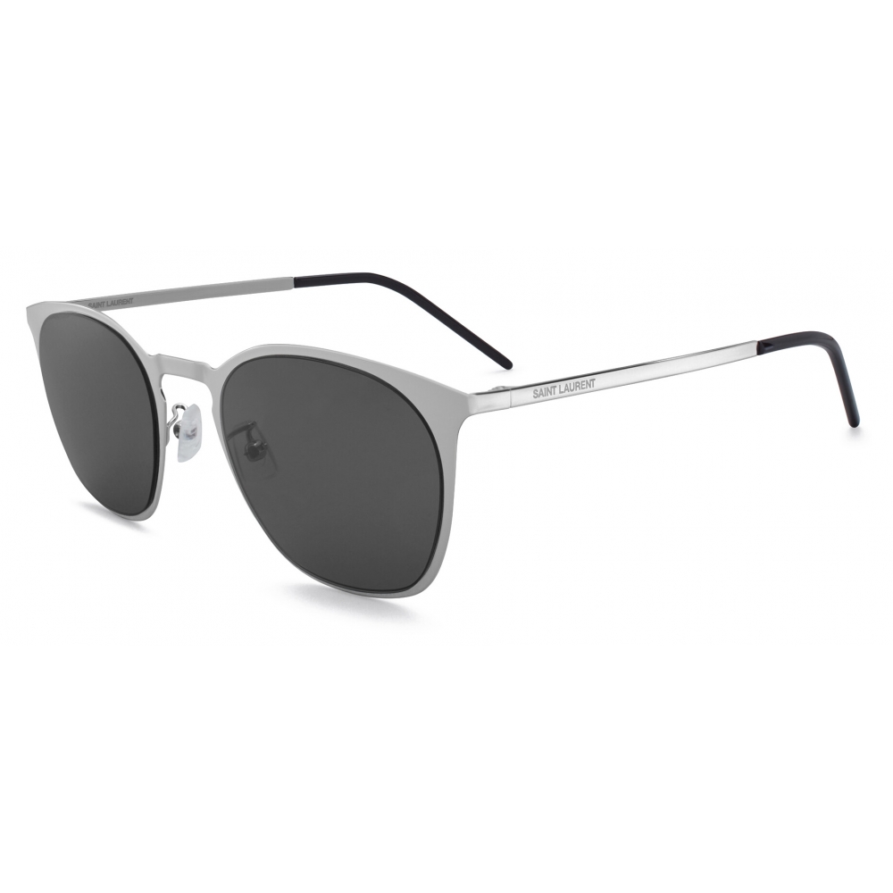 Yves Saint Laurent - SL 28 Slim Metal Sunglasses - Silver - Sunglasses ...