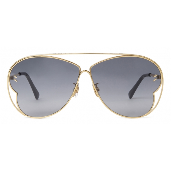 Stella McCartney - Butterfly Sunglasses - Shiny Gold Smoke - Sunglasses - Stella McCartney Eyewear