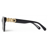 Stella McCartney - Geometric Sunglasses - Shiny Black - Sunglasses - Stella McCartney Eyewear
