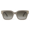 Stella McCartney - Occhiali da Sole Geometrica - Verde Chiaro Lucido - Occhiali da Sole - Stella McCartney Eyewear
