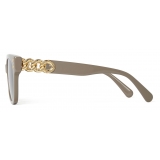 Stella McCartney - Geometric Sunglasses - Shiny Light Green - Sunglasses - Stella McCartney Eyewear