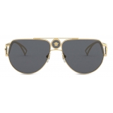 Versace - Occhiale da Sole Medusa Pilot - Nero Oro - Occhiali da Sole - Versace Eyewear