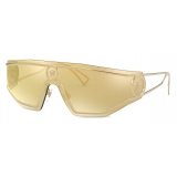 Versace - Occhiale da Sole Medusa Shield - Oro - Occhiali da Sole - Versace Eyewear