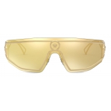 Versace - Occhiale da Sole Medusa Shield - Oro - Occhiali da Sole - Versace Eyewear