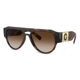 Versace - Occhiale da Sole Medusa Stud - Havana - Occhiali da Sole - Versace Eyewear