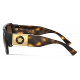 Versace - Occhiale da Sole Medusa Stud - Havana - Occhiali da Sole - Versace Eyewear