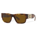 Versace - Occhiale da Sole Medusa Stud - Havana - Occhiali da Sole - Versace Eyewear