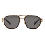 Versace - Occhiale da Sole Navigator Vintage Icon - Havana - Occhiali da Sole - Versace Eyewear