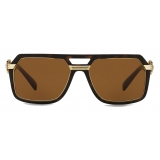 Versace - Occhiale da Sole Pilot Vintage Icon - Havana - Occhiali da Sole - Versace Eyewear