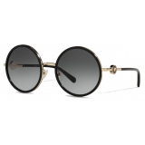 Versace - Occhiale da Sole Rotondi Enamel Medusa - Nero - Occhiali da Sole - Versace Eyewear