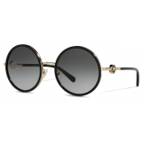 Versace - Sunglasses Enamel Medusa Round - Black - Sunglasses - Versace Eyewear