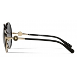 Versace - Occhiale da Sole Rotondi Enamel Medusa - Nero - Occhiali da Sole - Versace Eyewear