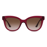 Versace - Occhiale da Sole Greca Cat-Eye - Rosso - Occhiali da Sole - Versace Eyewear