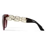 Versace - Occhiale da Sole Greca Cat-Eye - Rosso - Occhiali da Sole - Versace Eyewear