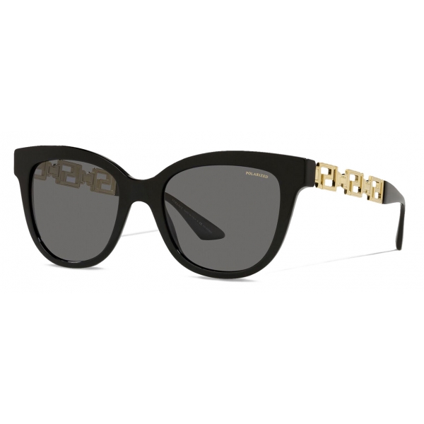 Versace - Sunglasses Greca Cat-Eye - Black - Sunglasses - Versace Eyewear