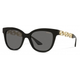 Versace - Occhiale da Sole Greca Cat-Eye - Nero - Occhiali da Sole - Versace Eyewear