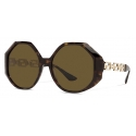 Versace - Occhiale da Sole Greca - Havana - Occhiali da Sole - Versace Eyewear