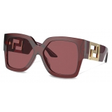 Versace - Occhiale da Sole Greca - Bordeaux - Occhiali da Sole - Versace Eyewear