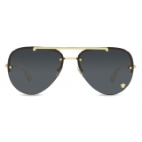 Versace - Occhiale da Sole Medusa Glam Pilot - Nero Oro - Occhiali da Sole - Versace Eyewear