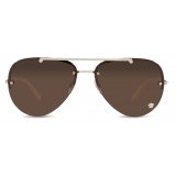 Versace - Sunglasses Medusa Glam Pilot - Brown - Sunglasses - Versace Eyewear