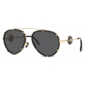 Versace - Sunglasses Vintage Icon Pilot Clip-On - Black Gold - Sunglasses - Versace Eyewear