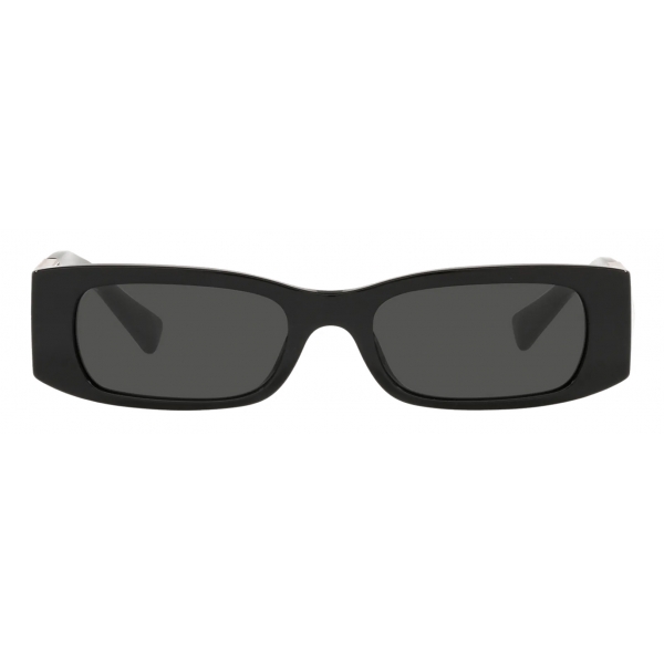 Valentino - Rectangular Acetate Sunglasses with Roman Stud - Black ...
