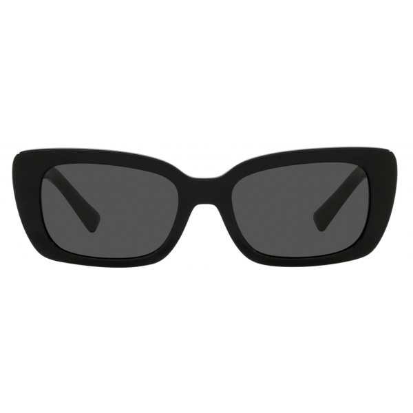 Valentino - Occhiale da Sole Rettangolare in Acetato Roman Stud - Nero - Valentino Eyewear