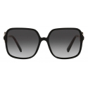 Valentino - Occhiale da Sole Squadrati in Acetato Vlogo Signature - Nero - Valentino Eyewear