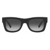 Valentino - Rectangular Sunglasses in Acetate VLTN - Black Grey - Valentino Eyewear