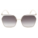 Alexander McQueen - Occhiali da Sole The Cut Squadrati - Marrone Oro - Alexander McQueen Eyewear